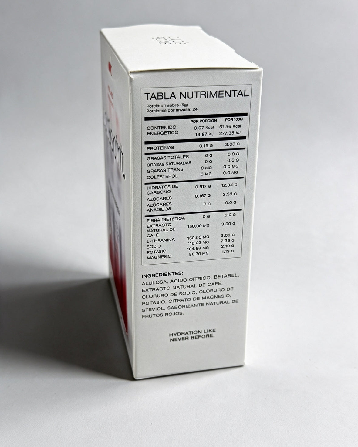 Vital Red — tabla nutrimental