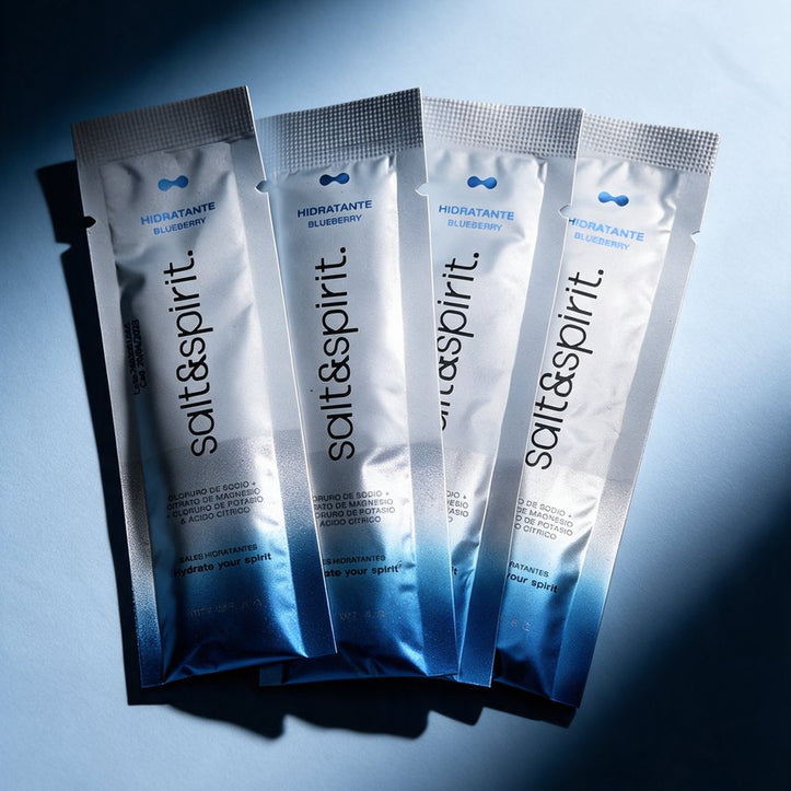 Sobres Pure Blue de salt&spirit. sobre papel azul