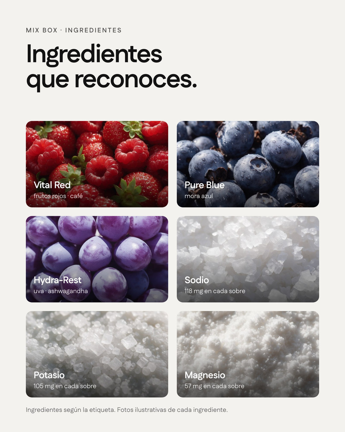 MIX Box — ingredientes
